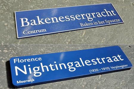 DTL Haarlemmer used for street signs city of Haarlem
