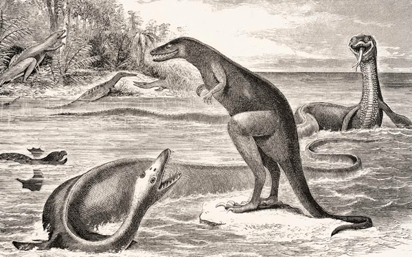Edward Drinker Cope’s view on the dinosaurs’ world from 1869